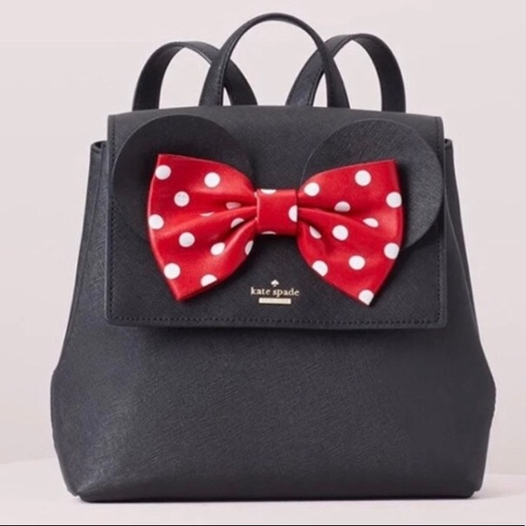 🥰 SALE 🥰 NEW KATE SPADE BLACK MINNIE BACKPACK - Picture 2 of 8